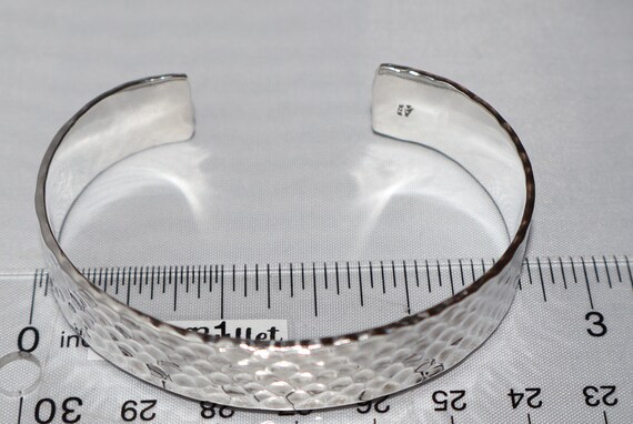 Silpada Hammered Solid Cuff Textured Sterling Sil… - image 4