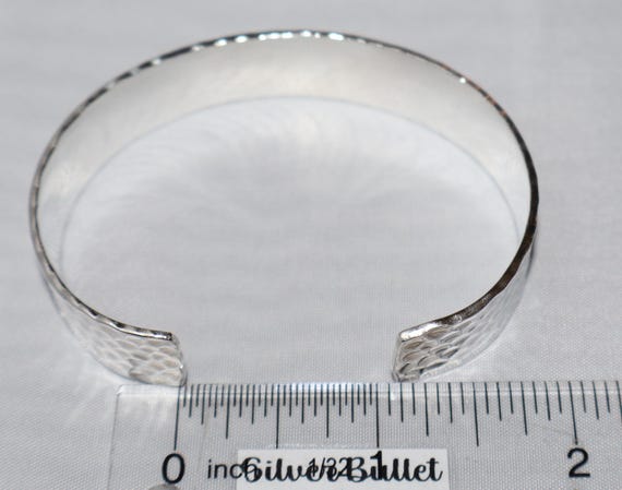 Silpada Hammered Solid Cuff Textured Sterling Sil… - image 5