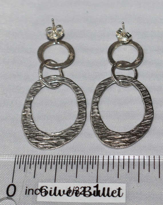 Silpada Textured Interlocking Circle Sterling Sil… - image 3