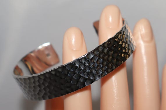 Silpada Hammered Solid Cuff Textured Sterling Sil… - image 6