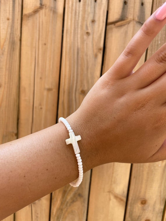 White Cross Bangle White Cross Bangle