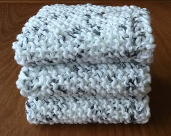 Hand Knit Dishcloths, Cotton Dishcloths, Spa Cloths, Kitchen Cloths, Hostess Gift