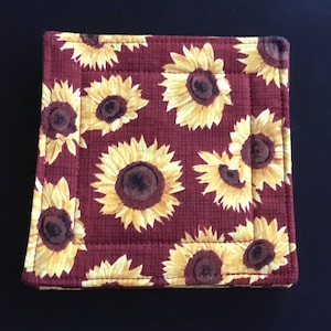 Quilted Cotton Coasters, Set of 4, Cotton Coasters, Mug Mats, Wine Glass Coasters