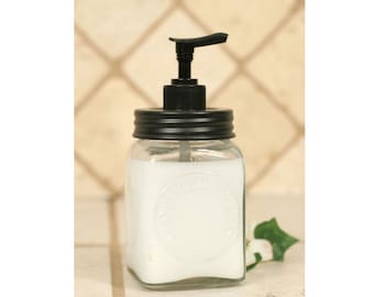 Hoosier Mini Dazey Butter Churn Jar Soap Dispenser Farmhouse Country Decor