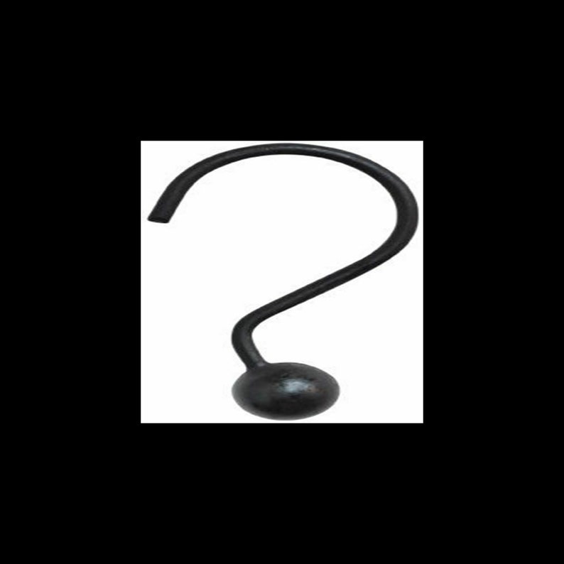 12 Black Wrought Iron Shower Curtain Hooks Rustic Primitive Etsy