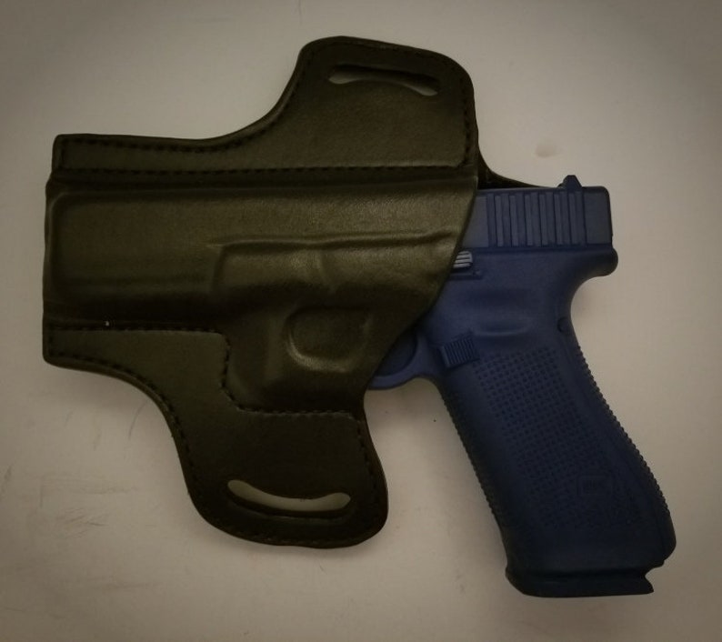 Glock 17/22/31 Left Hand Leather Holster OWB Pancake Etsy