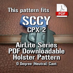This pattern fits SCCY CPX-2 | Digital Pattern | Leather Pancake Retention Holster | 0 Degree Cant