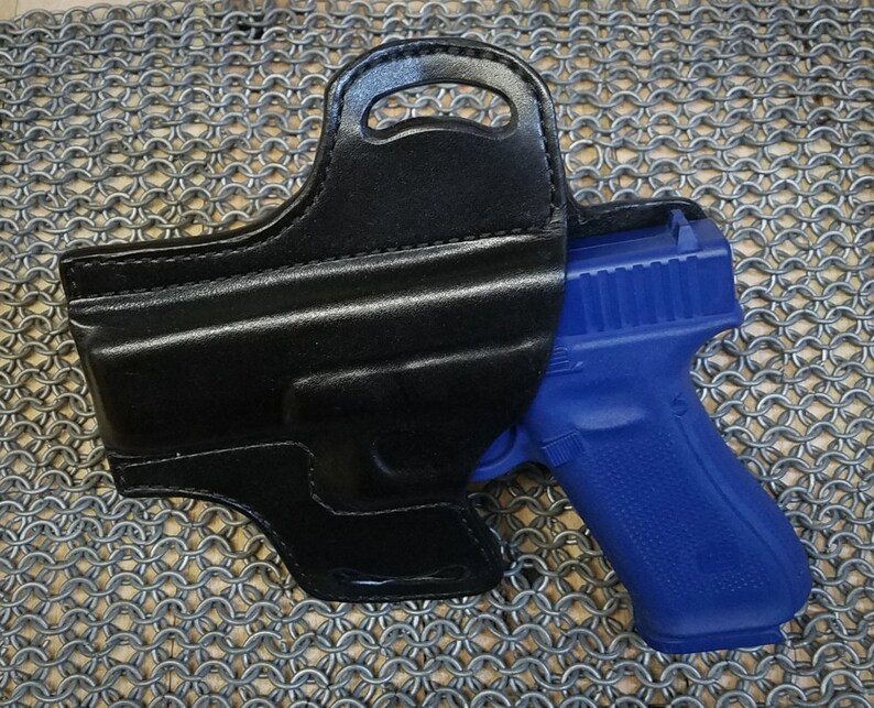 Glock 17/22/31 Left Hand Leather Holster OWB Pancake Etsy