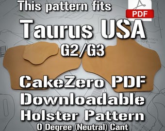 Ce modèle convient aux Taurus G2/G3 | Modèle d&#39;étui à crêpes CakeZERO d&#39;EDC | Modèle numérique