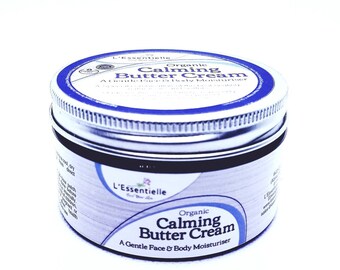 Manteiga Corporal de Karité Orgânica, Creme Calmante para Eczema, Pele Sensível