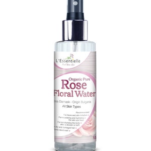 Organic Pure Rose Water Bulgaria Rosa Damascena Hydrosol 150ml All Natural Damask Rose Floral water harvested at Dew