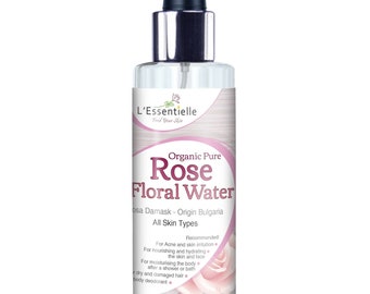Organic Damask Rose Water: Bulgarian Hydrosol Toner (150ml)