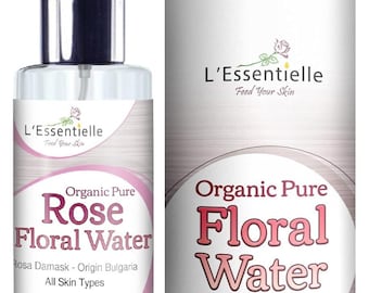 Organic Rose Water Toner: Rosa Damascena, Alcohol-Free (150ml) with Storage Stylish Gift Box
