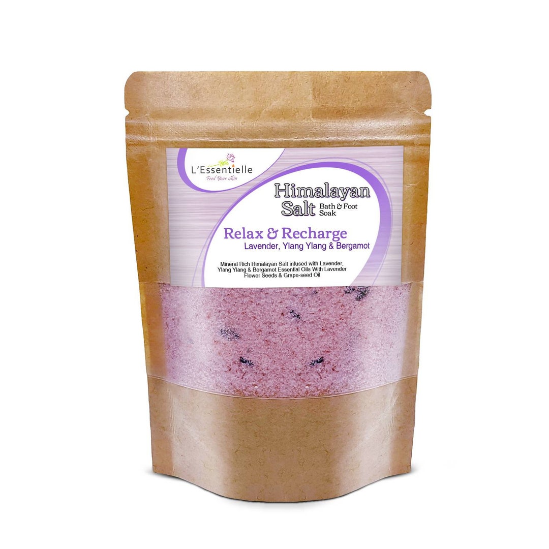 Lavender Himalayan Pink Salt Soak: Relax & Recharge (100g) - Etsy