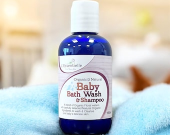 Jabón y champú orgánico natural para bebé (100 ml)