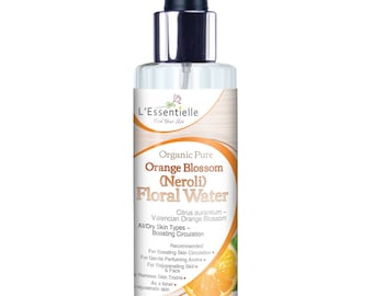 Organic Pure Orange/Neroli Hydrosol Floral Water 150ml Hydrolat Hydrosols