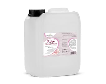 Organic Rose Water: Bulgarian Rosa Damascena Hydrosol, All Natural (5000ml)
