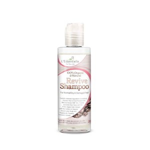 Bio Shampoo 100% Natural Revive L&#39;Essentielle Shampoo 200ml Frische Aloe Vera Gel, Apfel Cider Essig Kokosöl JojobaÖl Manuka
