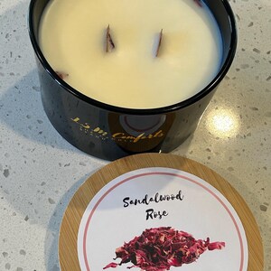 Sandalwood Rose Scented Candle
