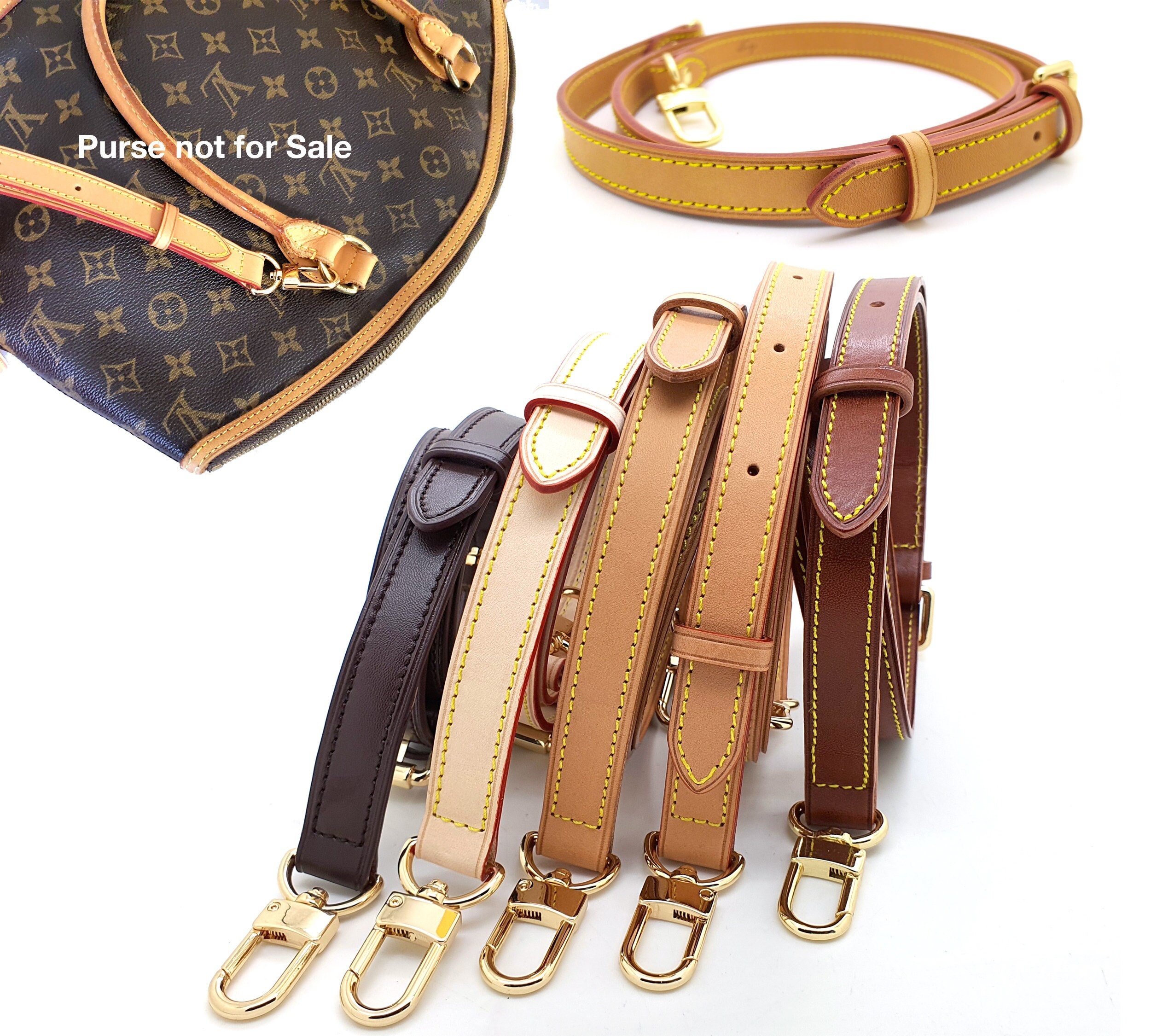 CHICECO Vachetta Leather Replacement Strap Set for