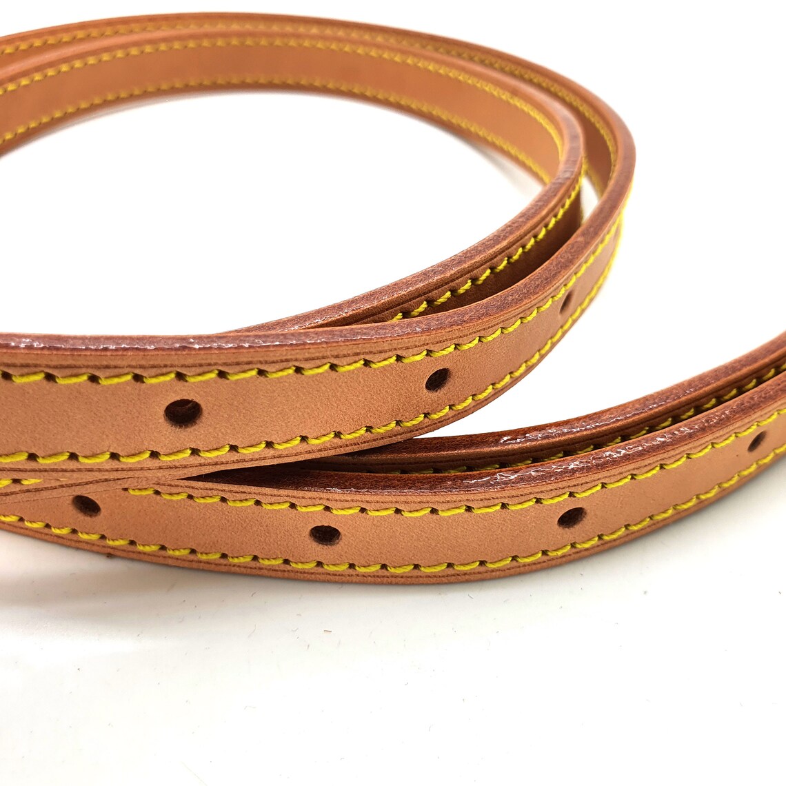 1 Pair Genuine Honey Patina Vachetta Leather Strap Replacement Etsy