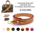 Leather Strap 43'- 110cm- Crossbody strap replacement - Genuine Vachetta leather strap - Shoulder strap for bag and handbags - Purse Strap 