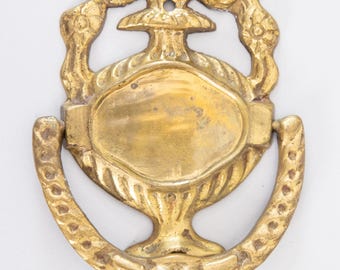 Antique Art Nouveau French Brass Door Knocker
