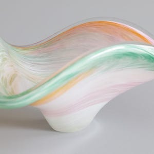 Vintage Italian Murano Swirl Art Glass Bowl