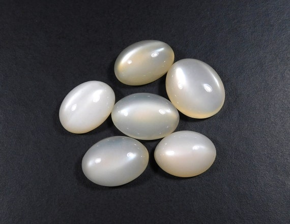 White color moonstone cabochon in calibrated sizes 10x12 mm Oval Cabochons jewelry making white moonstone loose gemstone Oval shape