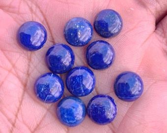 Cabochon En Pierre - Lapis Lazuli - Rond 15mm - Neuf - Pour Création Bijoux