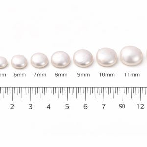 Natural Freshwater Pearl Cabochons Round Coin | Flat Back Pearl Cabs 4mm–15mm | Loose Pearls for Jewelry Making