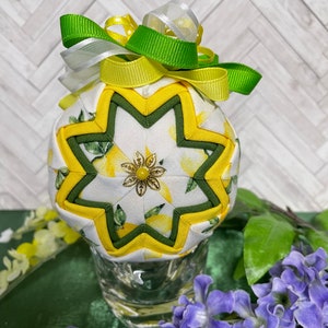 Springtime Lemons Home Decor Accent Ball