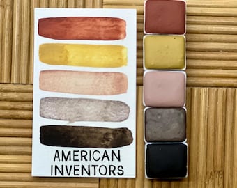 AMERICAN INVENTIONS | USA 250th Set | Handmade Watercolor Set
