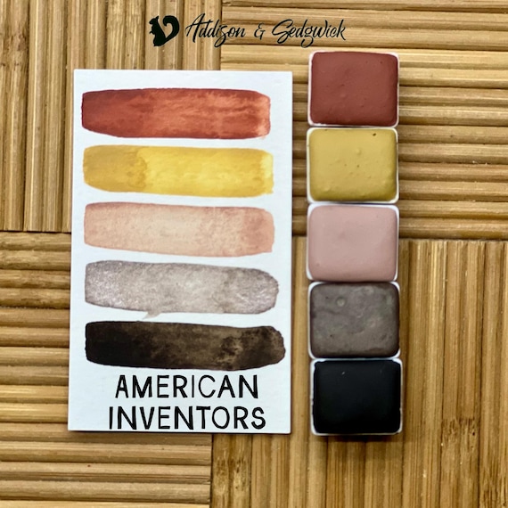 AMERICAN INVENTIONS | USA 250th Set | Handmade Watercolor Set