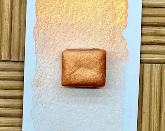 Snickerdoodle | Snails & Mushrooms Collection | Handmade SHIMMER Watercolor