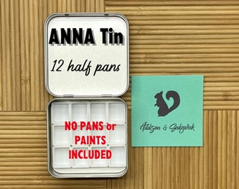 ANNA | Small Watercolor Tin | 12 Half Pan