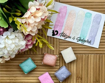 Spring Shimmers | Half Pan Set | Premium Watercolor Sets