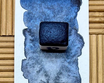 Inky Blue | Pinup Collection | Handcrafted Shimmer Watercolor