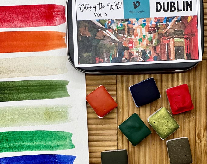 DUBLIN | Cities of the World Vol. 3 | Handmade Watercolor Set