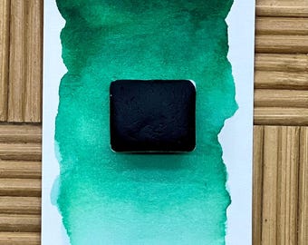 Teal Haze | Smoky Mountains | Handmade Watercolor | Matte