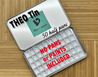 THEO | Extra Large Watercolor Tin | 50 Half Pan