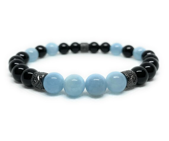 Men's aquamarine best sale bracelet