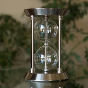 Unity Sand Ceremony Keepsake Hourglass - Chrome