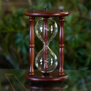 Walnut Fillable Hourglass - Unity Ceremony - Sand Ceremony