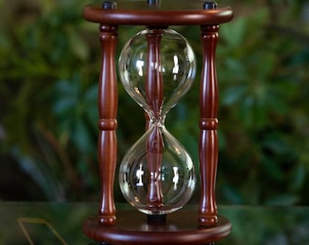 Walnut Fillable Hourglass - Unity Ceremony - Sand Ceremony