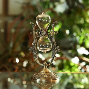 Vintage Rose Fillable Hourglass - Sand Ceremony - Unity Ceremony