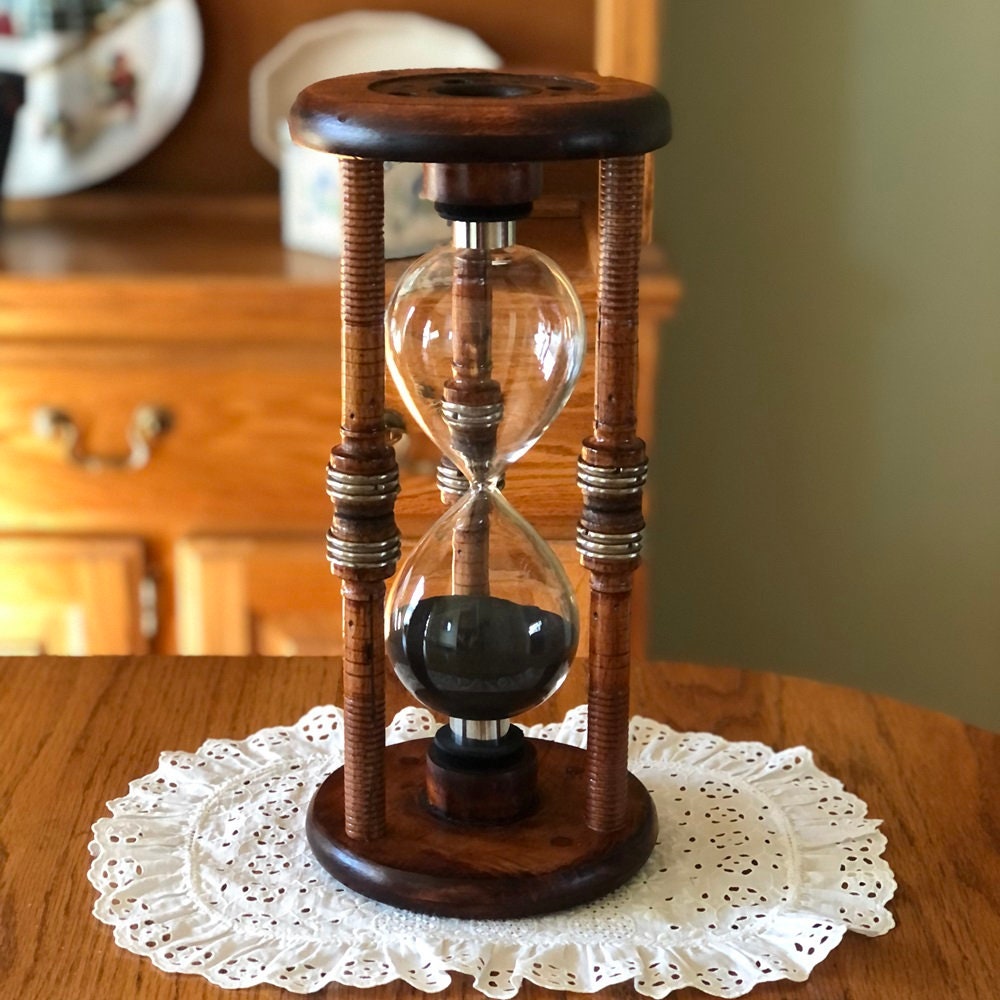 60 Minute Standard Bobbin Hourglass Antique Hourglass Etsy