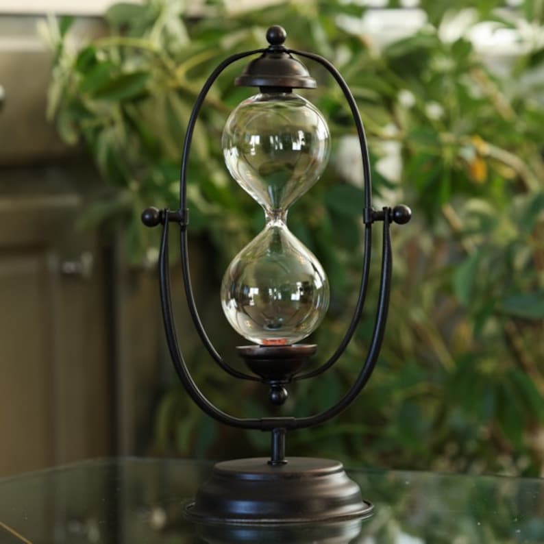 Rustic Hourglasses Rustic Metal Rotating Urn Hourglass - Etsy