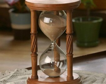 6x10 Urn Cherry Hourglass Spiral Spindles Etsy