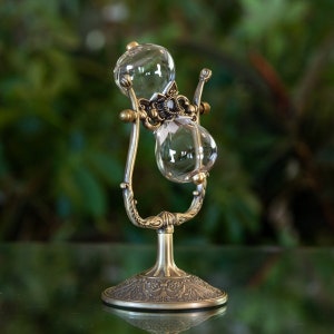 Vintage Rotating Urn II Fillable Hourglass